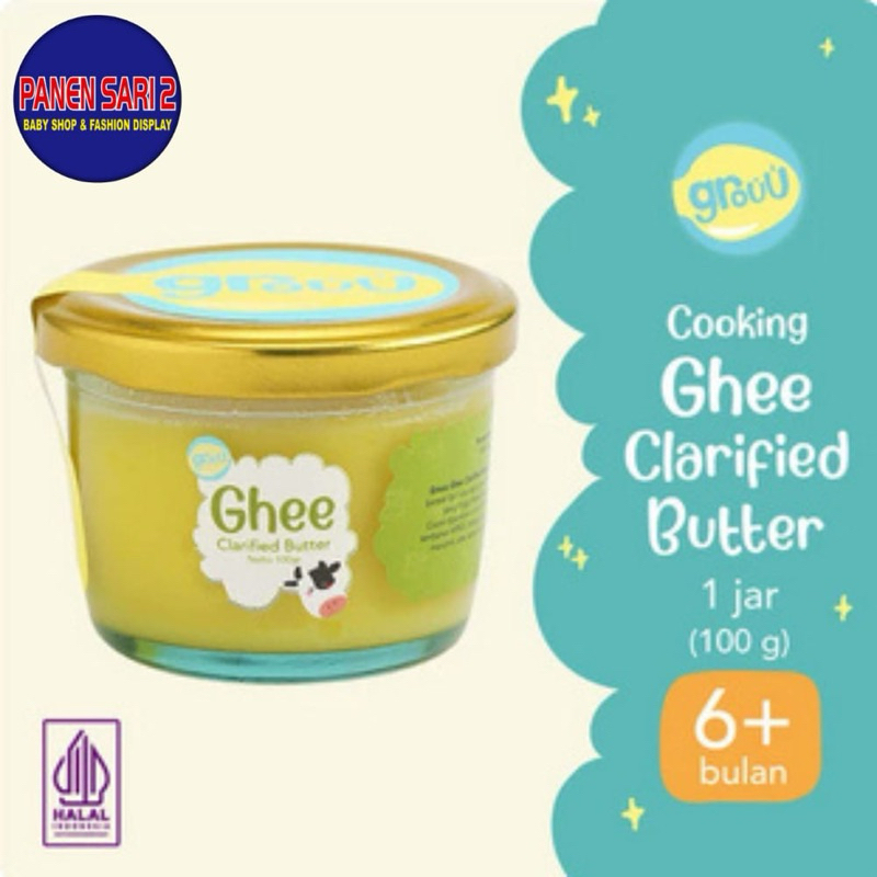 

GROUU GHEE CLARIFIED BUTTER | MENTEGA BEBAS LAKTOSA | - BB BOOSTER MPASI