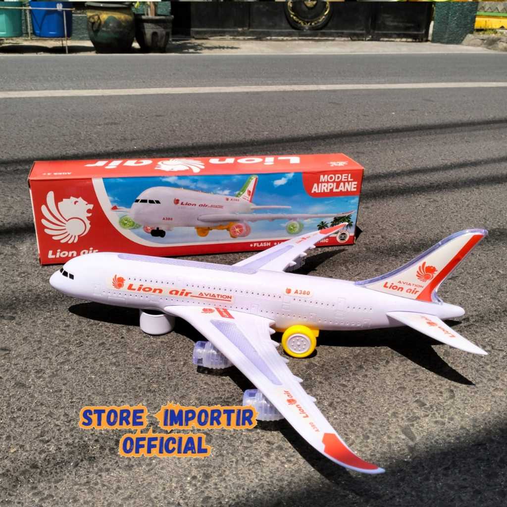 UKURAN JUMBO | Mainan Anak Pesawat Terbang Lion Air A330 130LI Murah | Mainan Terbaru Pesawat Lion A