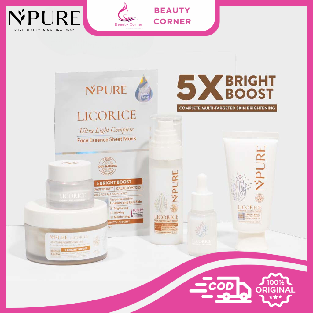 Npure Licorice Series [Toner/Moisturizer/Cleanser/Serum/Clear Pad/Sheet Mask]