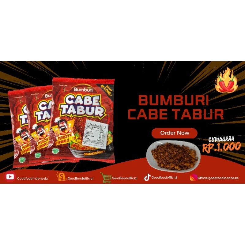 

Bumburi cabe tabur 1 karton isi 120pcs