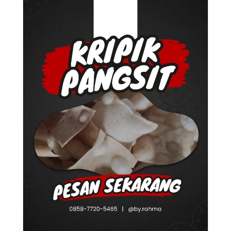 

Keripik Pangsit Pedas Renyah