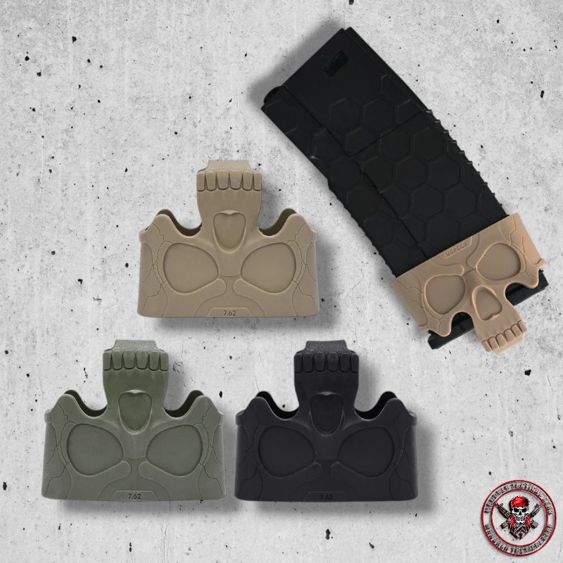 Skull Rubber Mag MGP  Assist Cage Loop Pouch Mag Fast Pull For M4 AK AR15