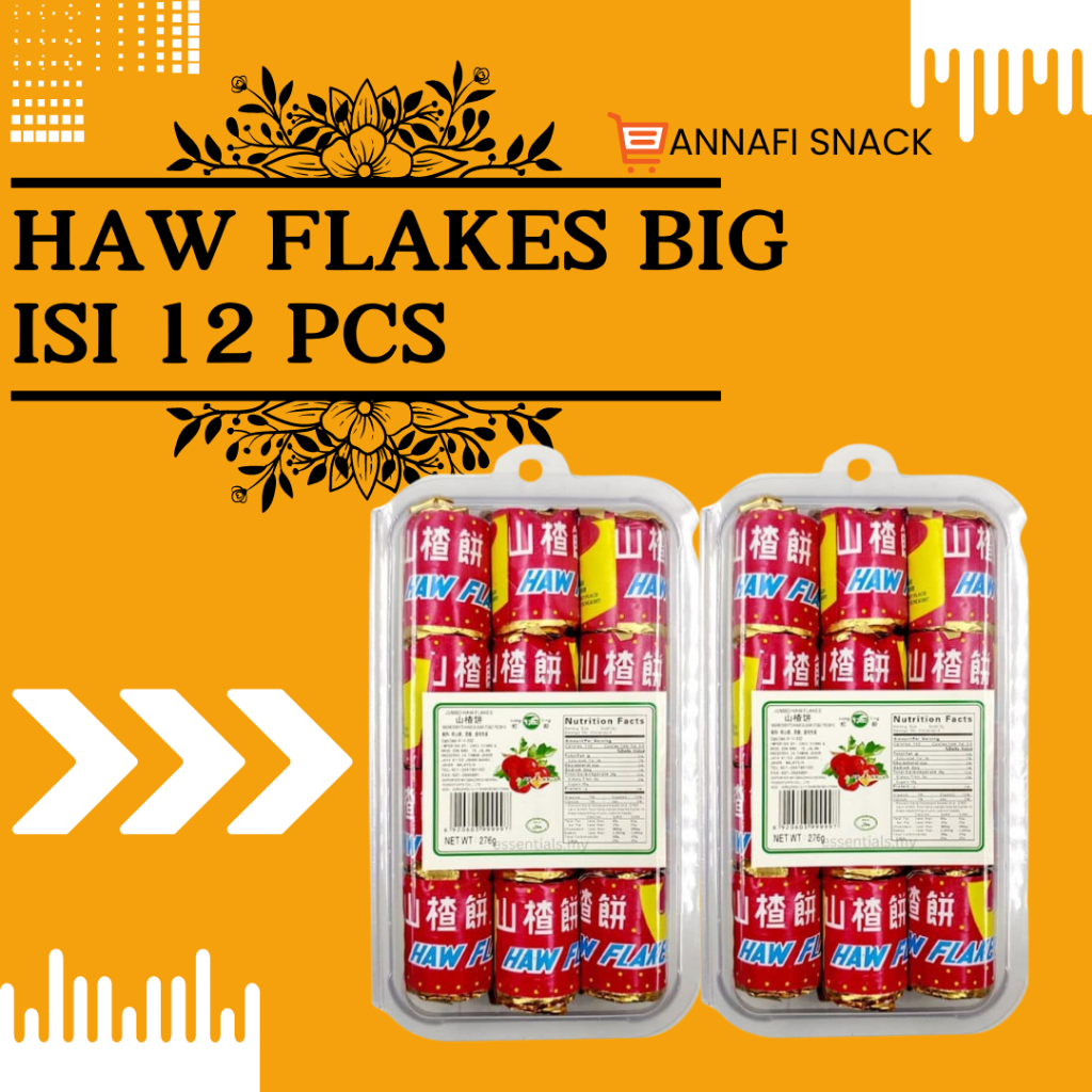 

PERMEN HAW FLAKES BIG ISI 12 // MANISAN BUAH HAW