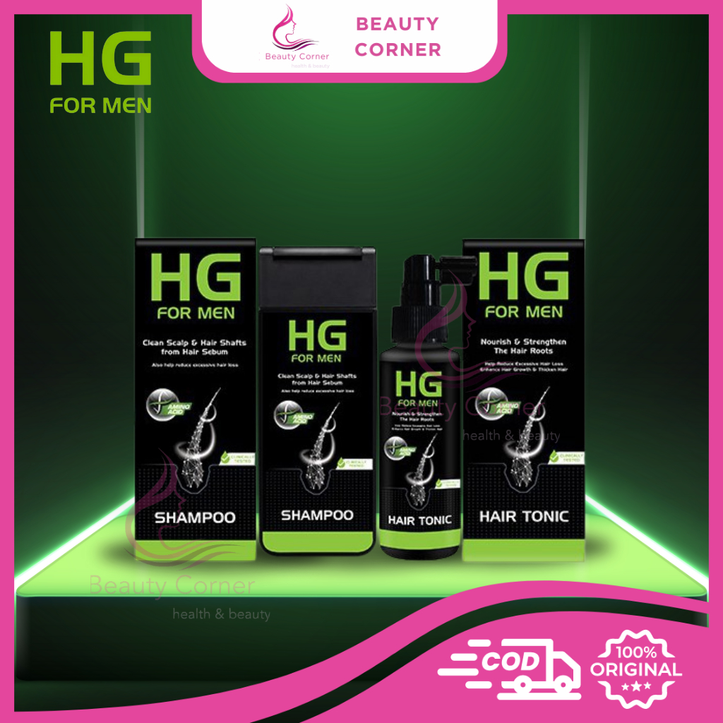 HG For Men Series Shampoo 200ml / Tonic 90ml / Facial Wash 100ml / Serum