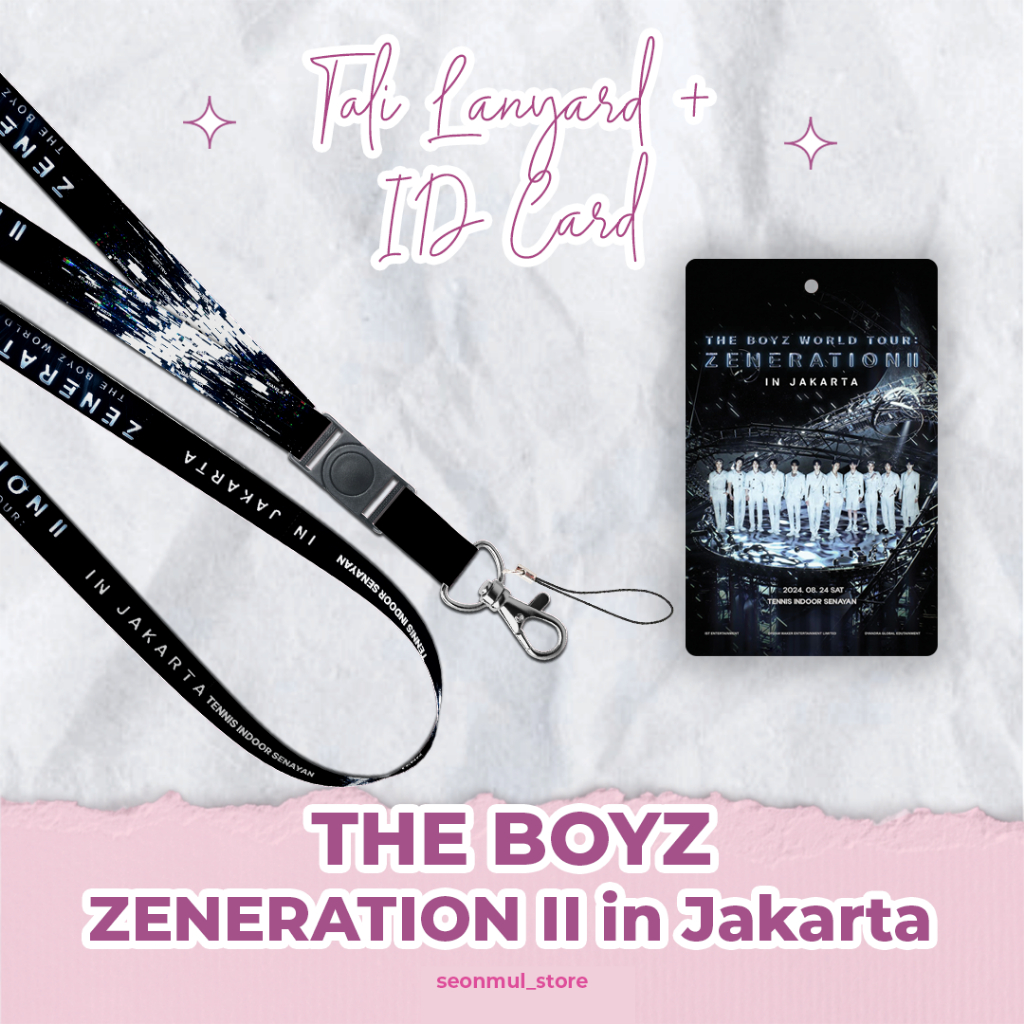 

LANYARD + ID CARD THE BOYZ WORLD TOUR ZENERATION II IN JAKARTA / TBZ TALI HP CAHOL PC CARD HOLDER