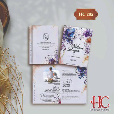 Undangan pernikahan 100 PCS - Undangan Nikah | Undangan Murah  HC 204