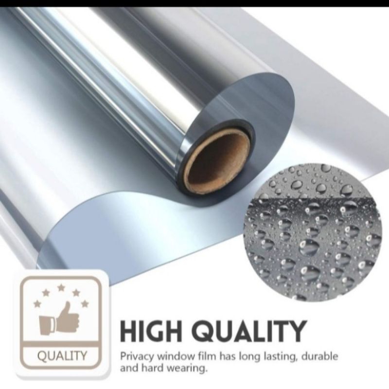 sticker kaca film / stiker kaca film silver silver / stiker kaca film mirror