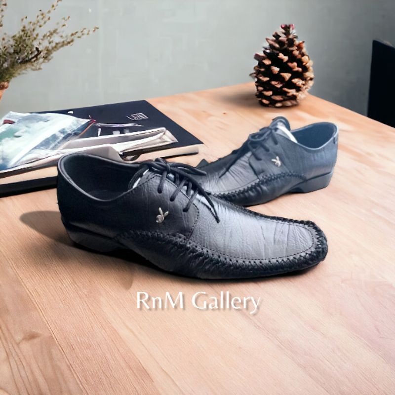 SEPATU KULIT PRIA PANTOFEL SOL TANAM / OUT SOL
