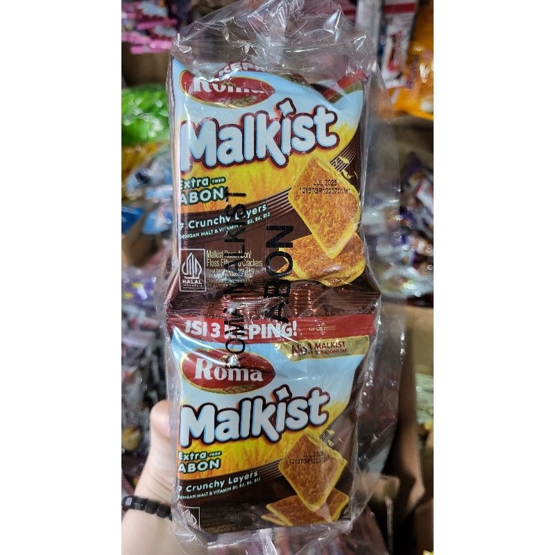 

roma malkist abon,coklat,keju sepack isi 10bks