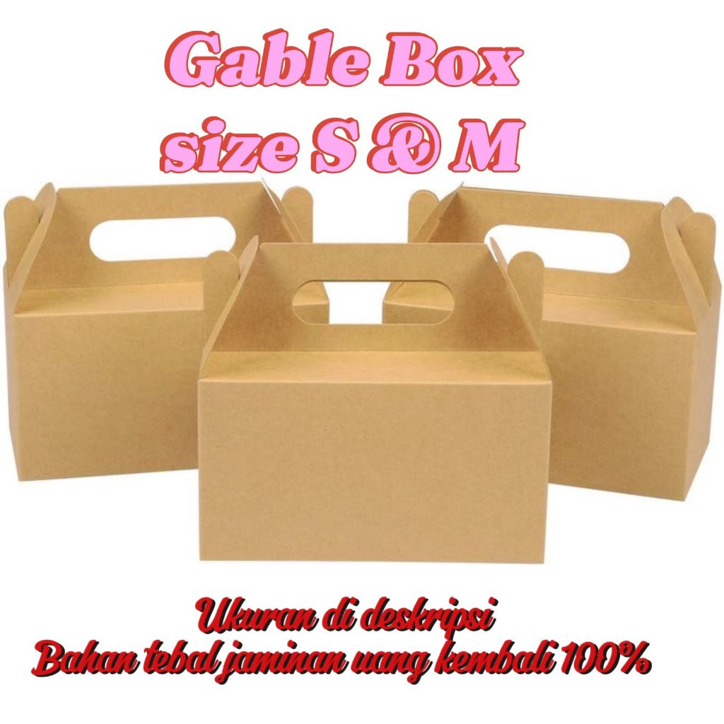 

Gable Box Size S dan M Bungkus Kotak Kado Ulang Tahun