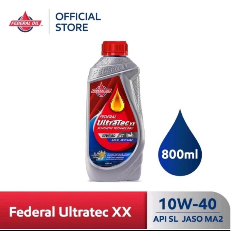 Oli federal ultratec XX 0.8L 10W-40