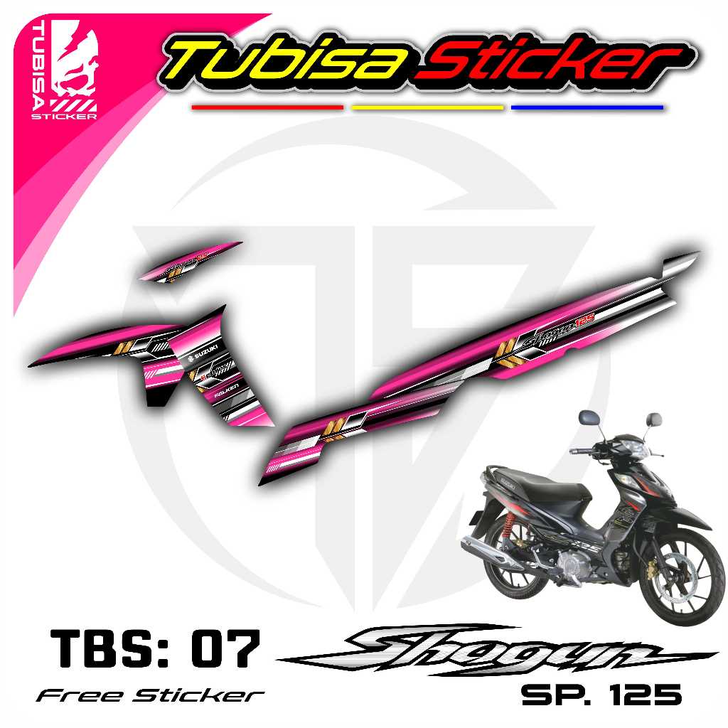 Sticker Striping New Shogun 125 SP- Stiker Striping Variasi Motor New Shogun 125 SP. TBS.07