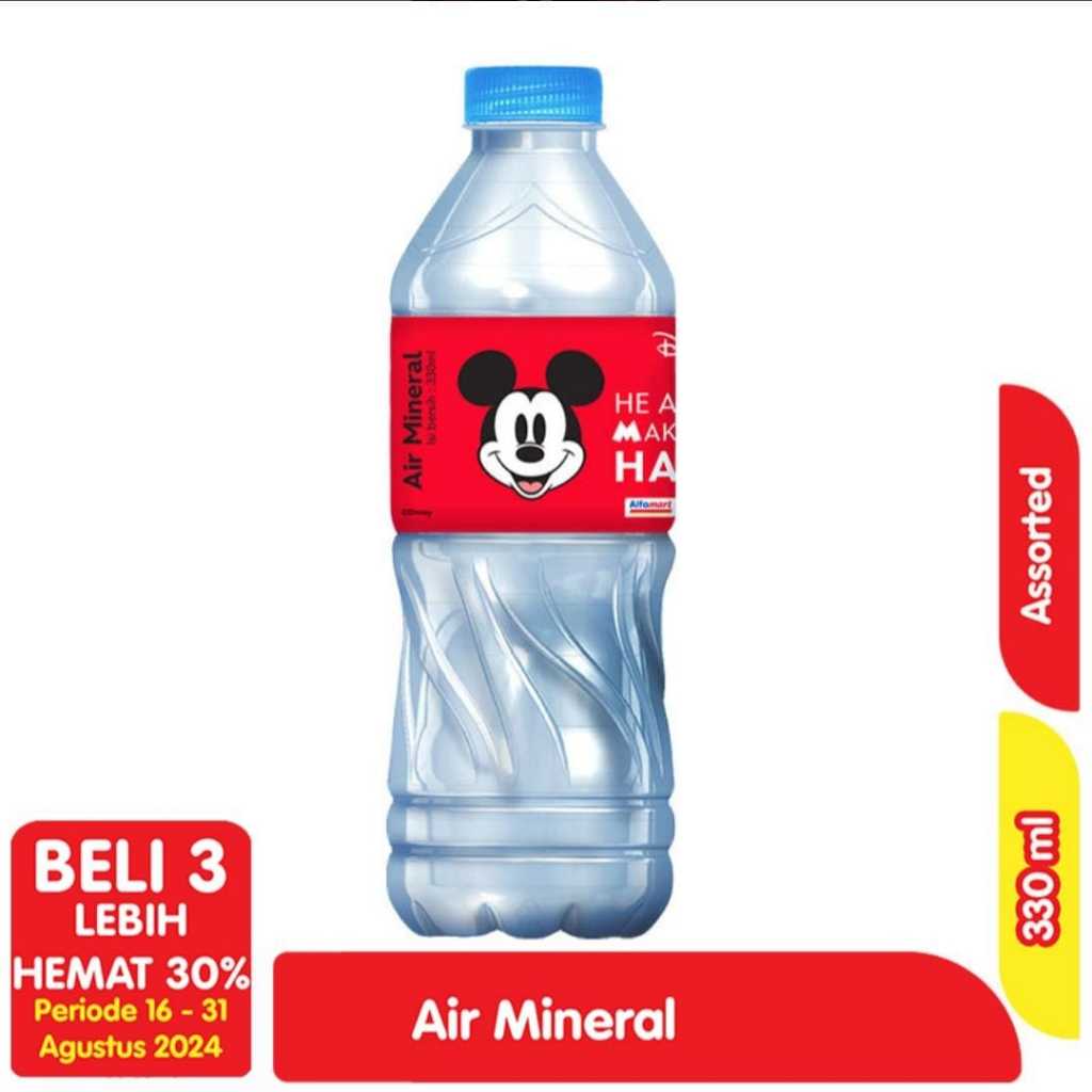 

Alfamart Air Mineral Disney Pet Botol 330 Ml