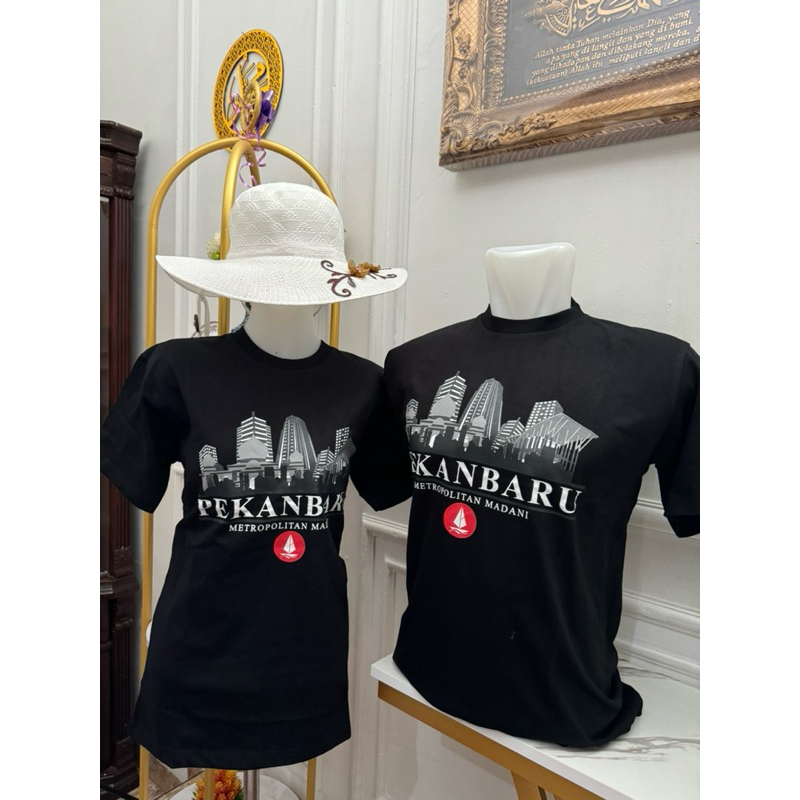 KAOS PRIA WANITA SOUVENIR KAOS PEKANBARU RIAU PREMIUM COTTON COMBED 20S HIGH QUALITY | PEKANBARU MET