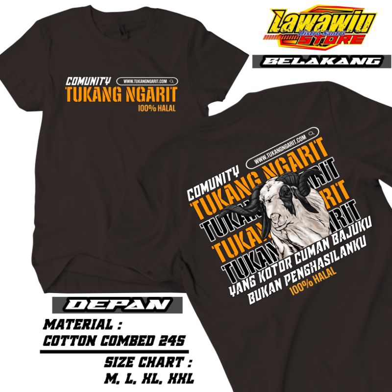 KAOS TUKANG NGARIT - Premium Quality Terbaru // Kaos Tukang Ngarit Pria Keren Catton Combed Premium 