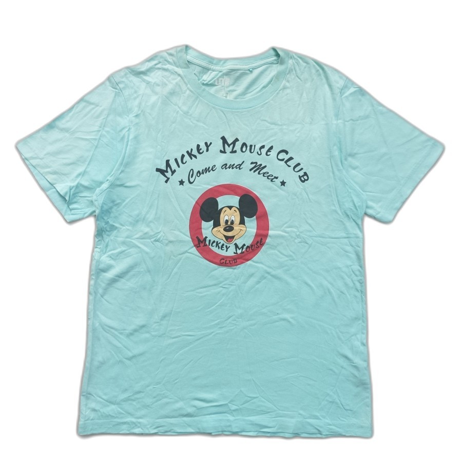 kaos UT x Disney Mickey Mouse club logo vintage tee tshirt