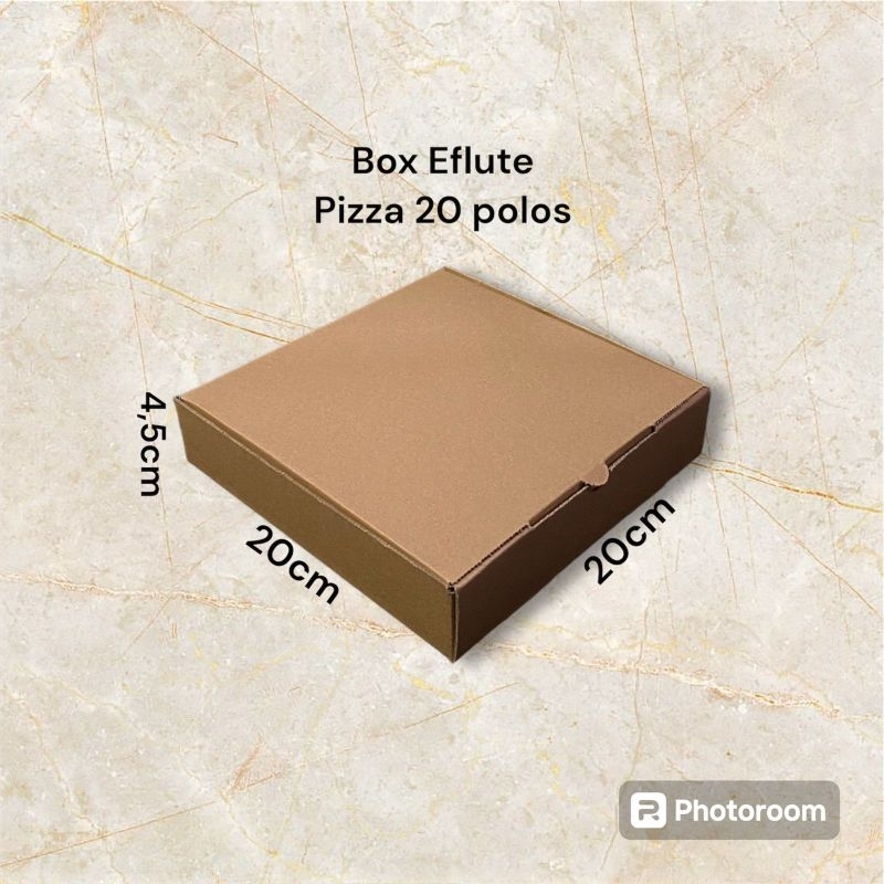 

Box eflute pizza 20 polos uk 20×20×4,5 (isi 50pcs)