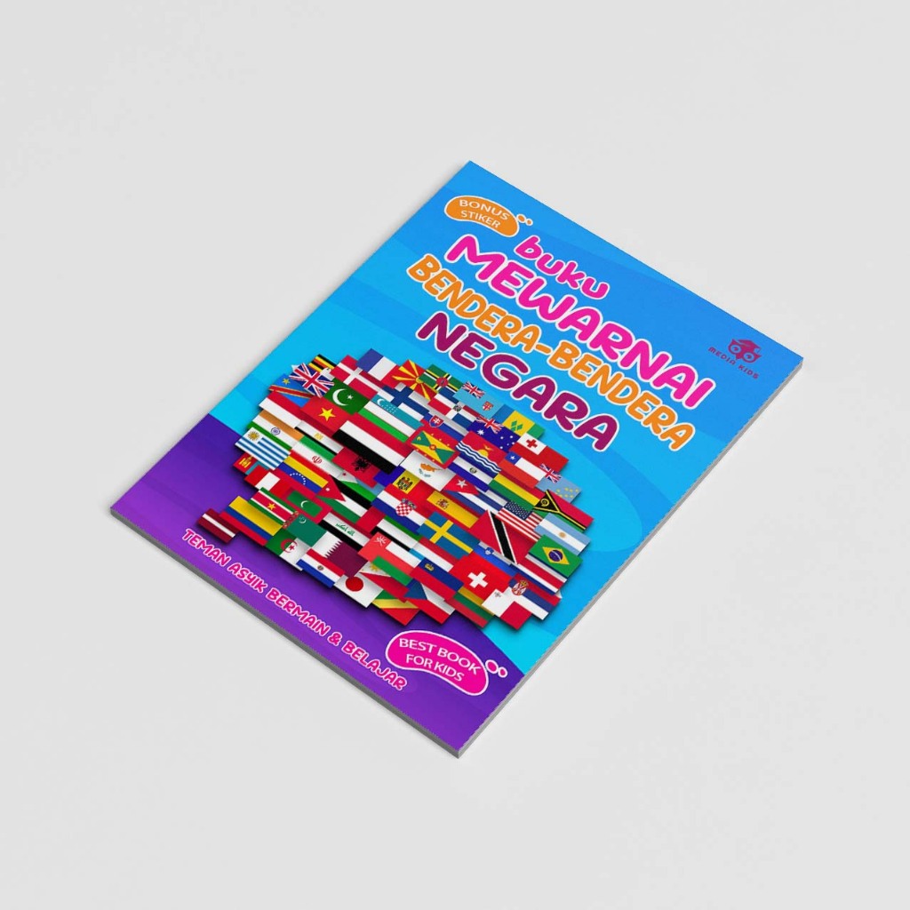 Buku Mewarnai Bendera Bendera Negara
