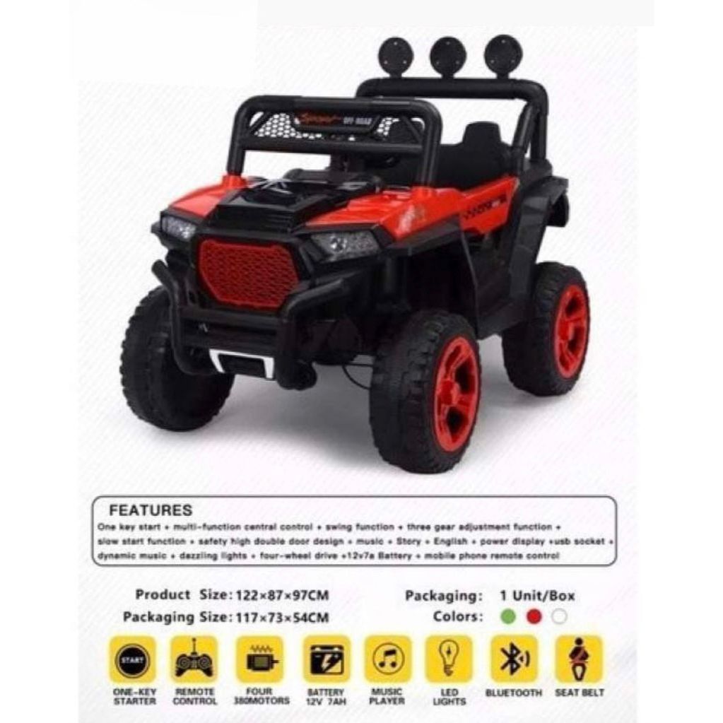 SEWA Mobil Pasific Merah  - Azkia Baby Rental Medan Mainan Anak Medan