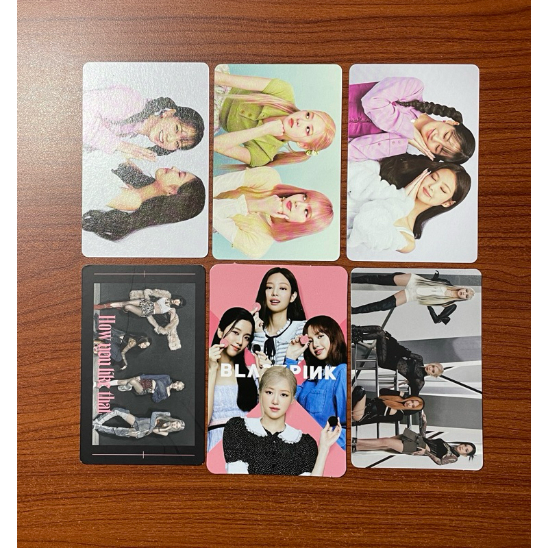 OFFICIAL PHOTOCARD PC GROUP CHAELISA JENSOO BLACKPINK