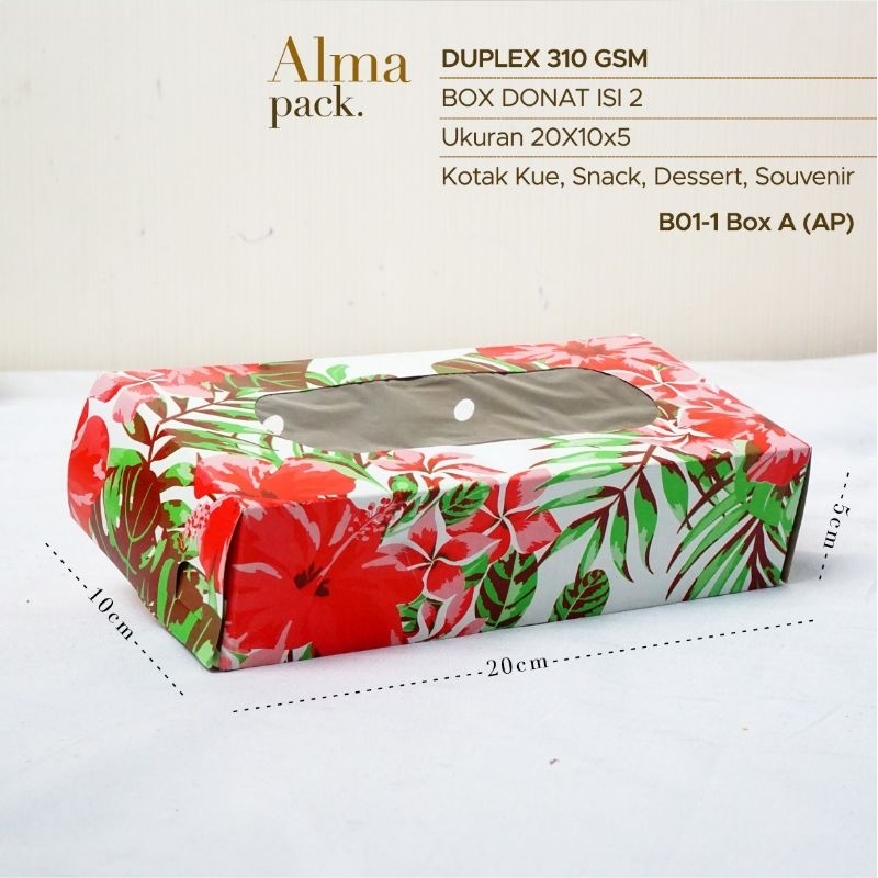 

Dus Kotak Donat Panjang ukuran jadi 20 x10 x 5,5 cm