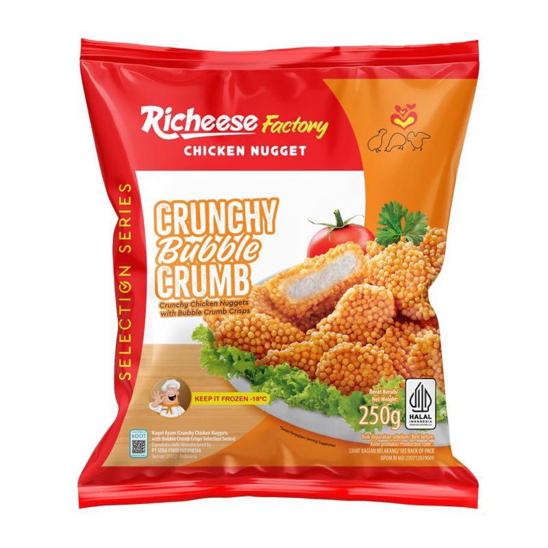 

RICHEESE FACTORY CHICKEN NUGGET CRUNCHY BUBNLE CRUMB 250 gr