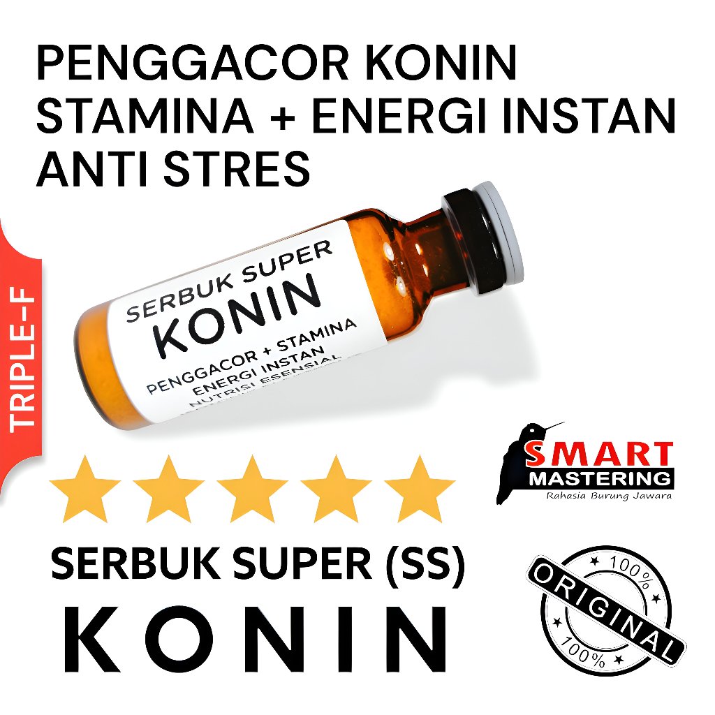 Vitamin Burung Konin SERBUK SUPER (SS) KONIN Penggacor Burung Konin Dosis Tinggi