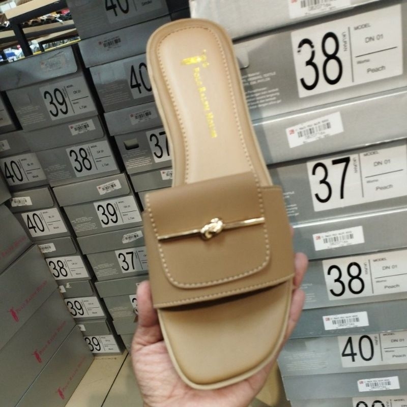 POLO RALPH HOUSE SANDAL WANITA ORIGINAL CK 01 L.TAN