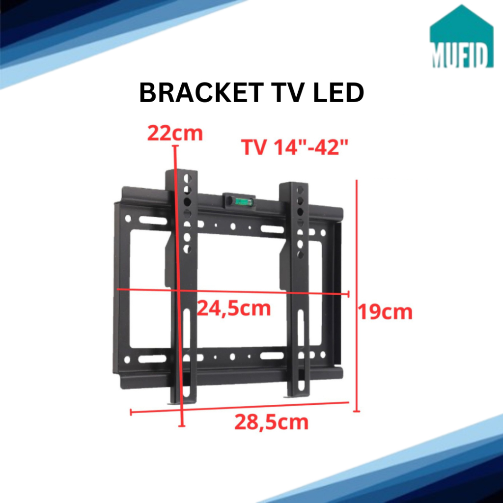 BRACKET TV LED 14- 42 /32- 80  /26-63“ Inch Universal Smart TV Digital LCD KWALITAS TERBAIK