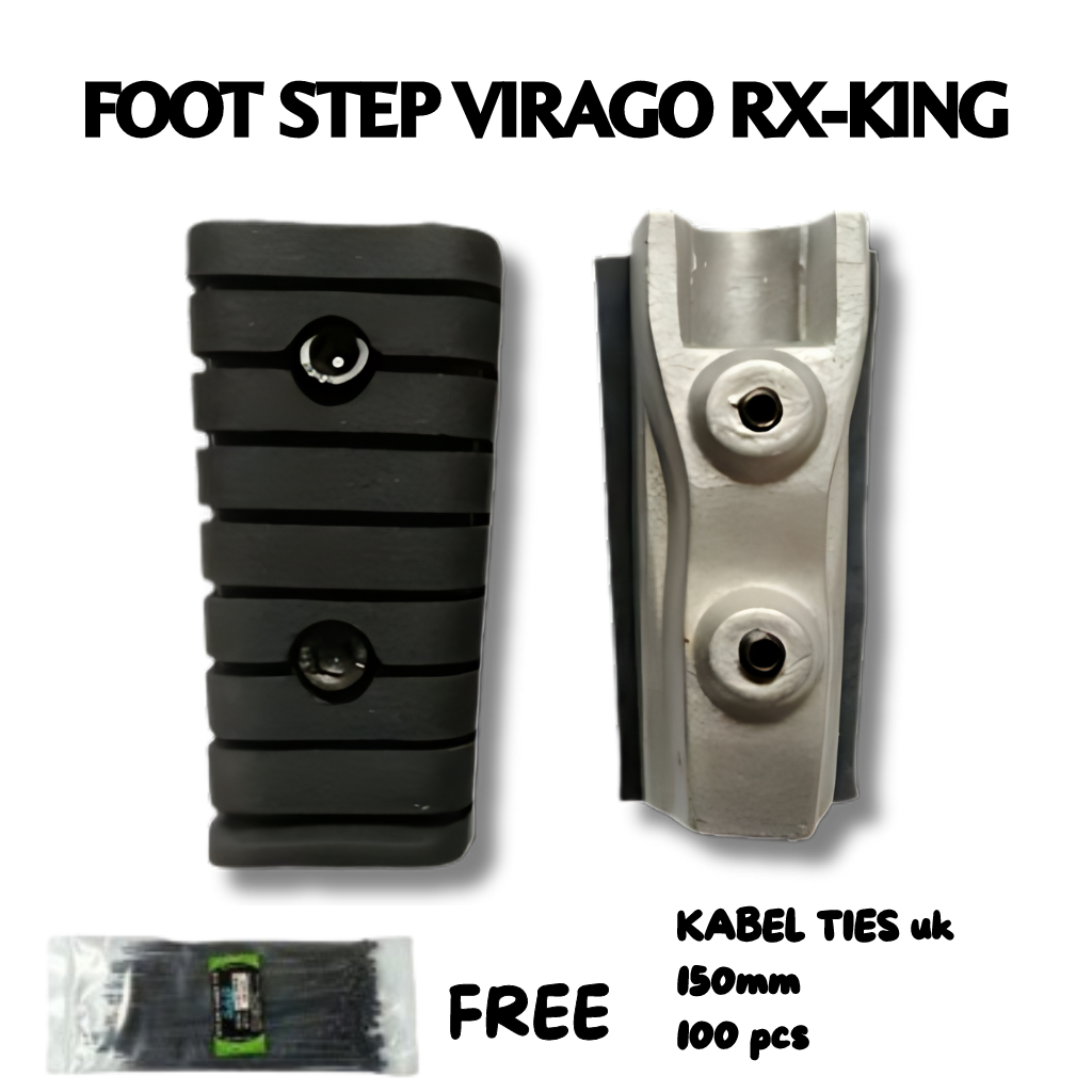 step virago rx king depan dan belakang - footstep virago motor rx king 1set