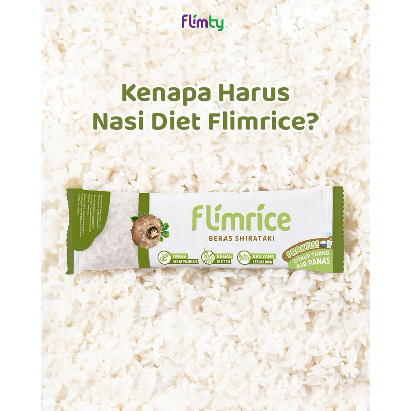 

Flimrice Nasi Shirataki (Nasi Diet) - 1 box isi 7 sachet