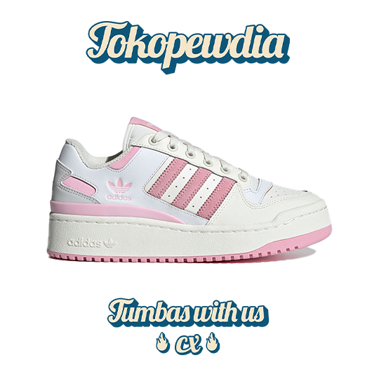 Adidas Forum Bold Stripes White Pink (ID0404)