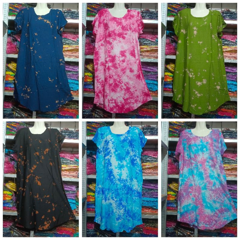 Daster Mega Tie Dye Bali Fit to XL / Daster PayungTie Dye/ Daster Bali / Dress Bali / Daster Tie Dye