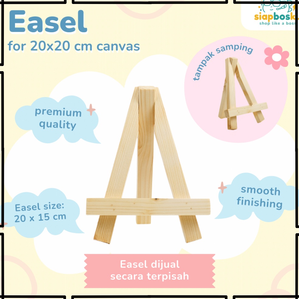 

EXTRA DISKON EASEL SANDAR LUKIS FOTO KANVAS KAYU