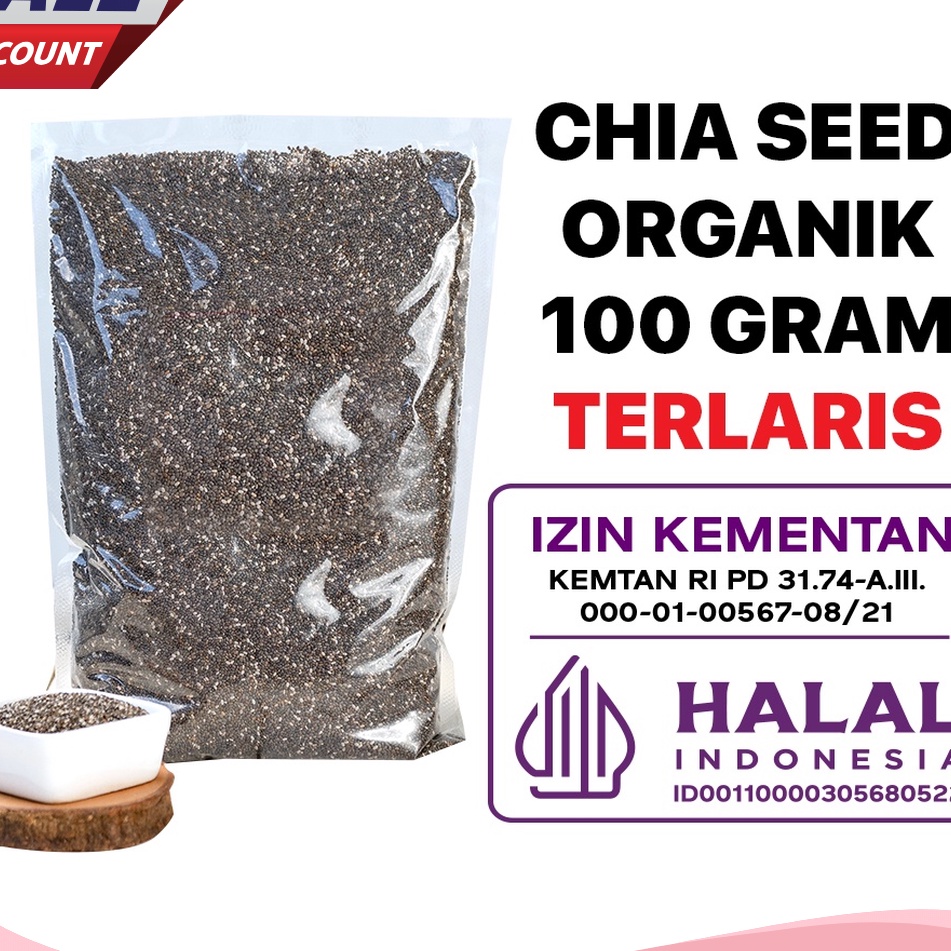 

HANYA DISINI BELANJA LEBIH MUDAH Organic Chia Seed Biji Chia 1 Gram