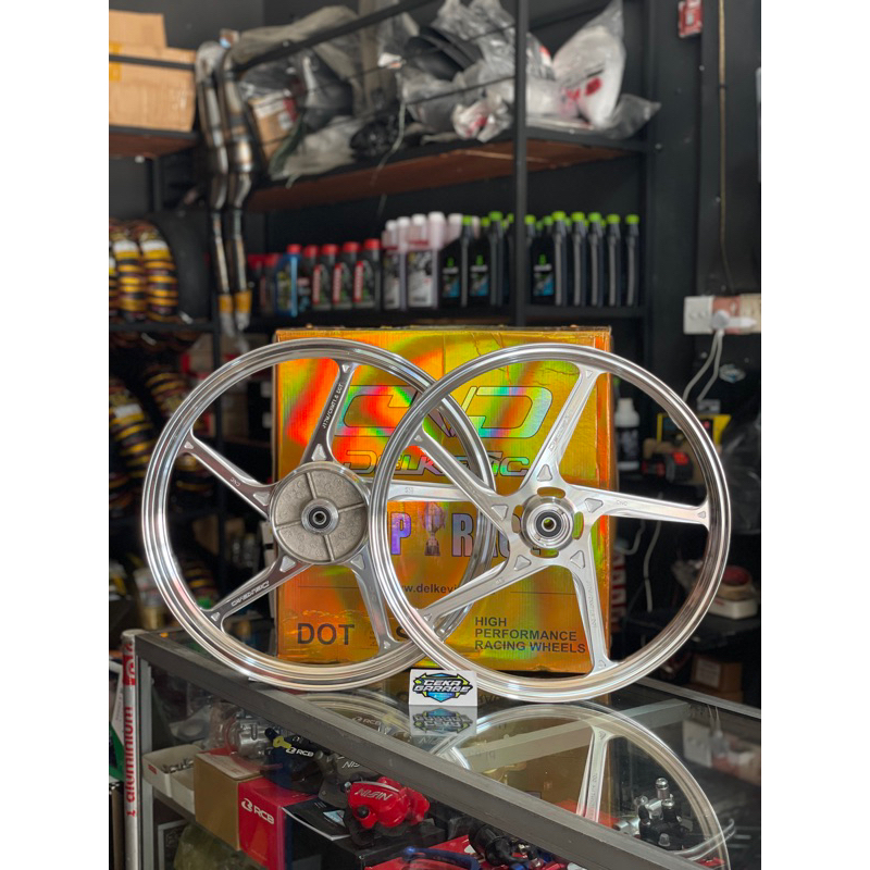 DELKEVIC DND ORIGINAL VELG RACING CNC D55 5STAR SUPRA X 125 KHARISMA WAVE REVO GRAND PELEK VELEK 5 S