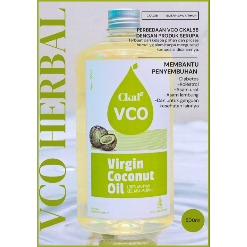 

virgine coconut oil | vco(virgine coconut oil)vco|cikal58|untuk kesehatan|500ml|kemasan 500ml