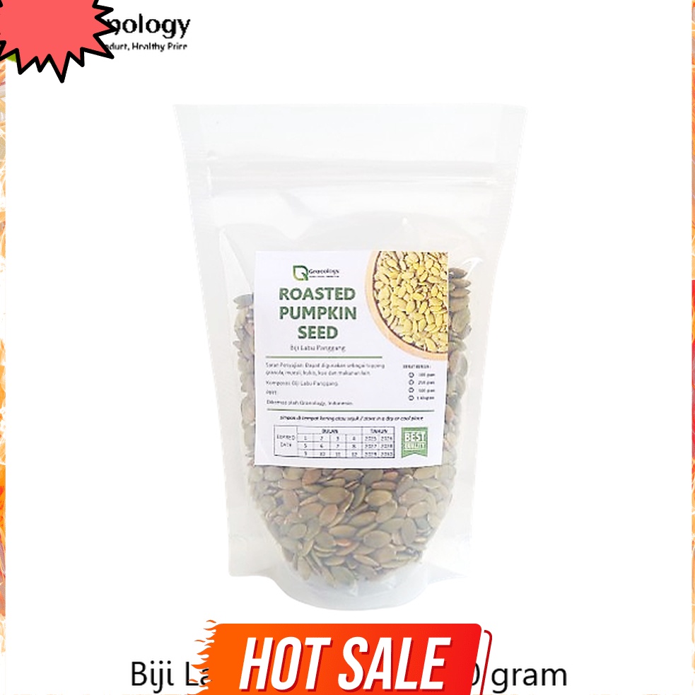 

HARGA TERBAIK Roasted Pumpkin Seed Biji Labu Oven 25 Gram by Granology