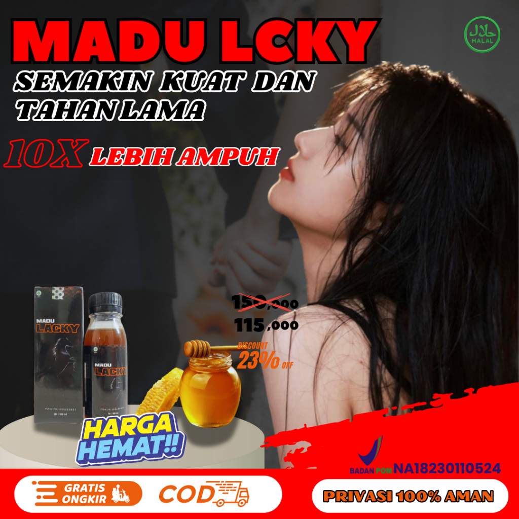 ( MADU LACKY ) Madu kuat pria Lebih Tahan Lama 100% Original Penambah Stamina Pria Dewasa