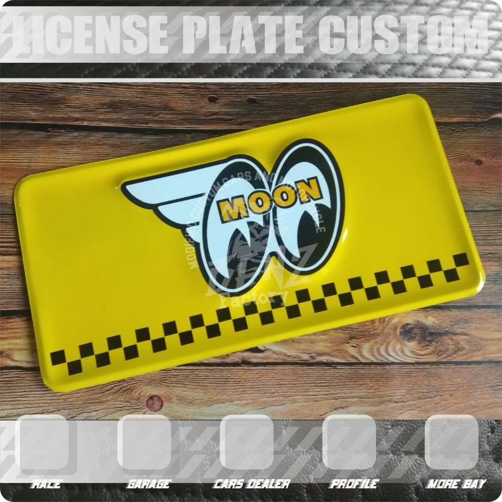 PLAT NOMOR VINTAGE MOONEYES WINGS