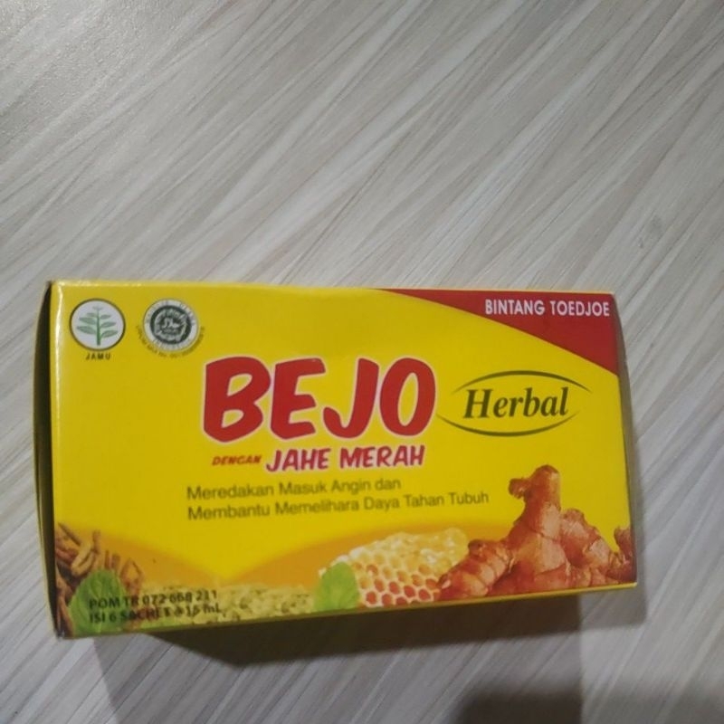 

Bejo jahe merah 1box isi 6 sachet