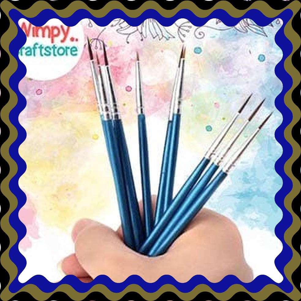 

BELANJA PUAS Kuas Cat Paint Brush bulu gagang plastik serba a set 3pcs