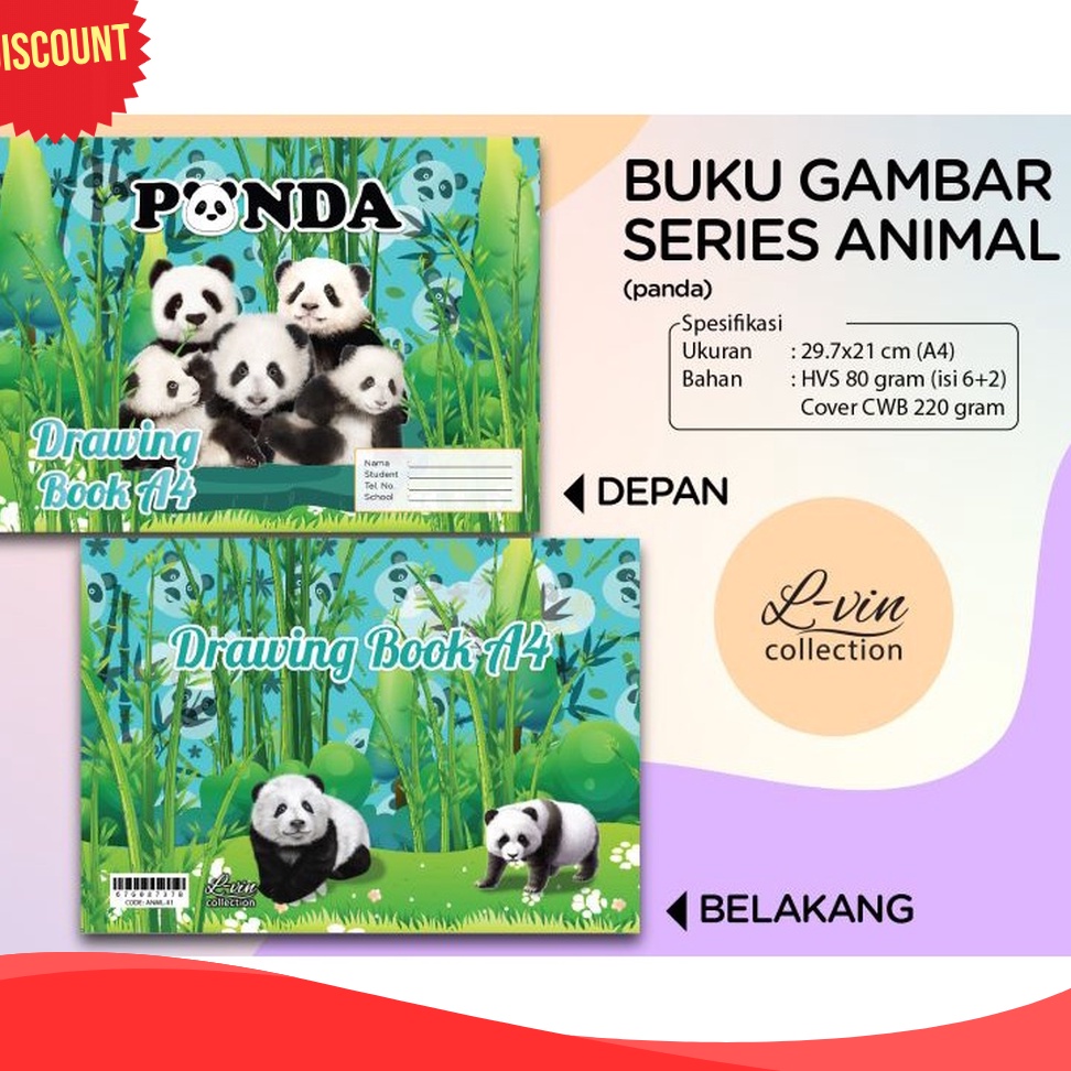 

SUPER SALE SPECTACULER Buku Gambar A 4 Animal 8 gram Buku Gambar Fancy Harga 1 Pcs