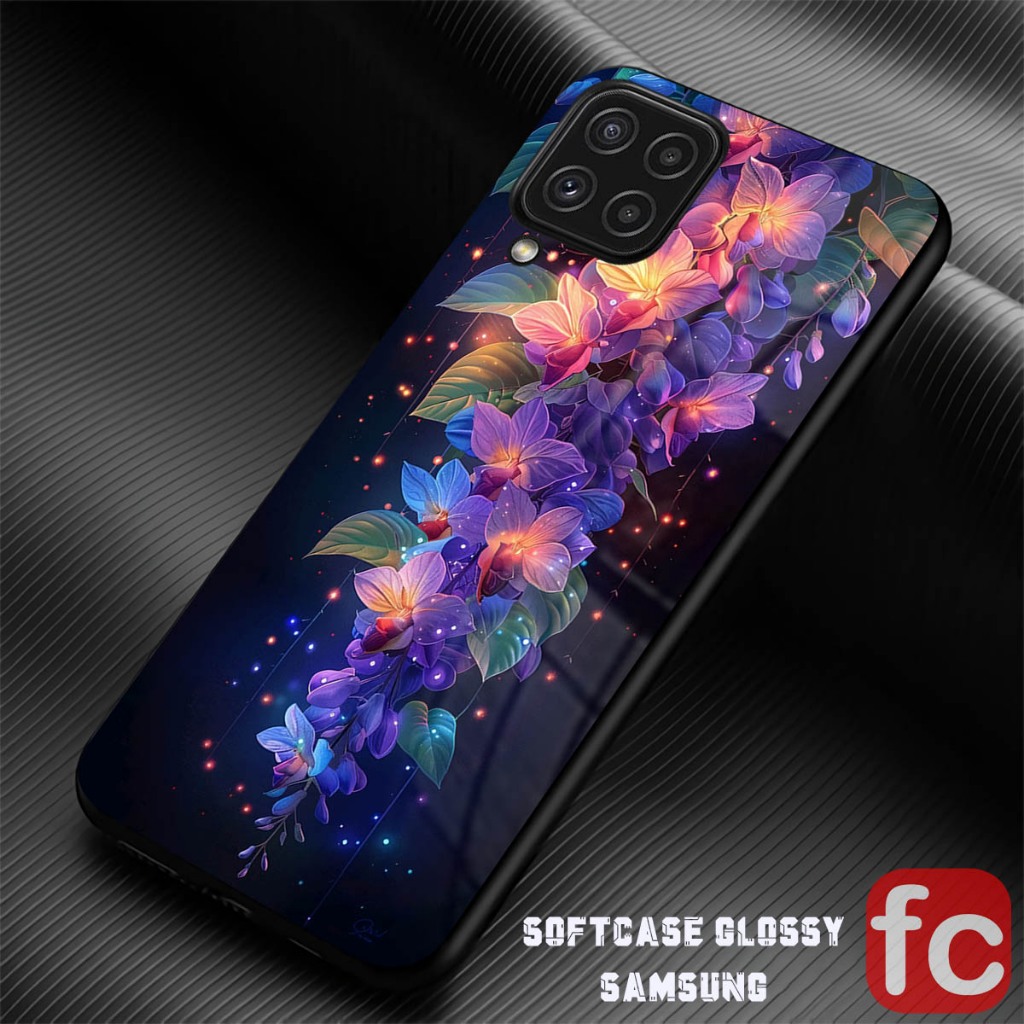 [FR95] Softcase Kaca Samsung M33 M53 A12 M12 A22 M22 M32 4G Case Silikon Mika Silicon Cover Kilau Ka