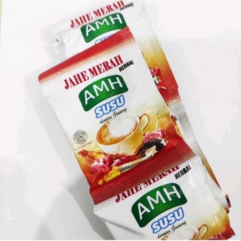 

jahe merah susu AMH 1 renceng isi 10 sachet