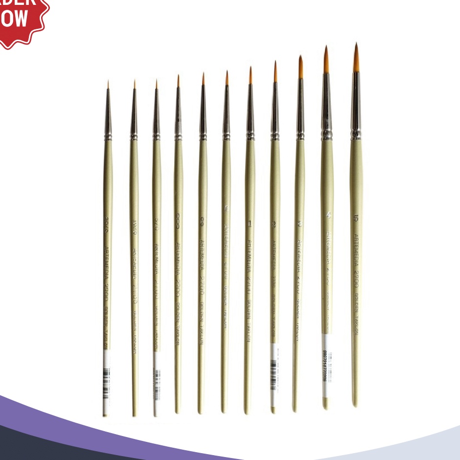 

HANYA DI Artemedia 27 Round Gold Taklon Synthetic Brush