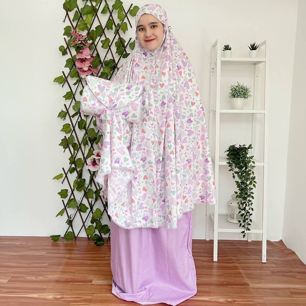 Mukena Katun Jepang Asli Tokai Dewasa Jumbo motif lucu kain halus adem dan nyaman