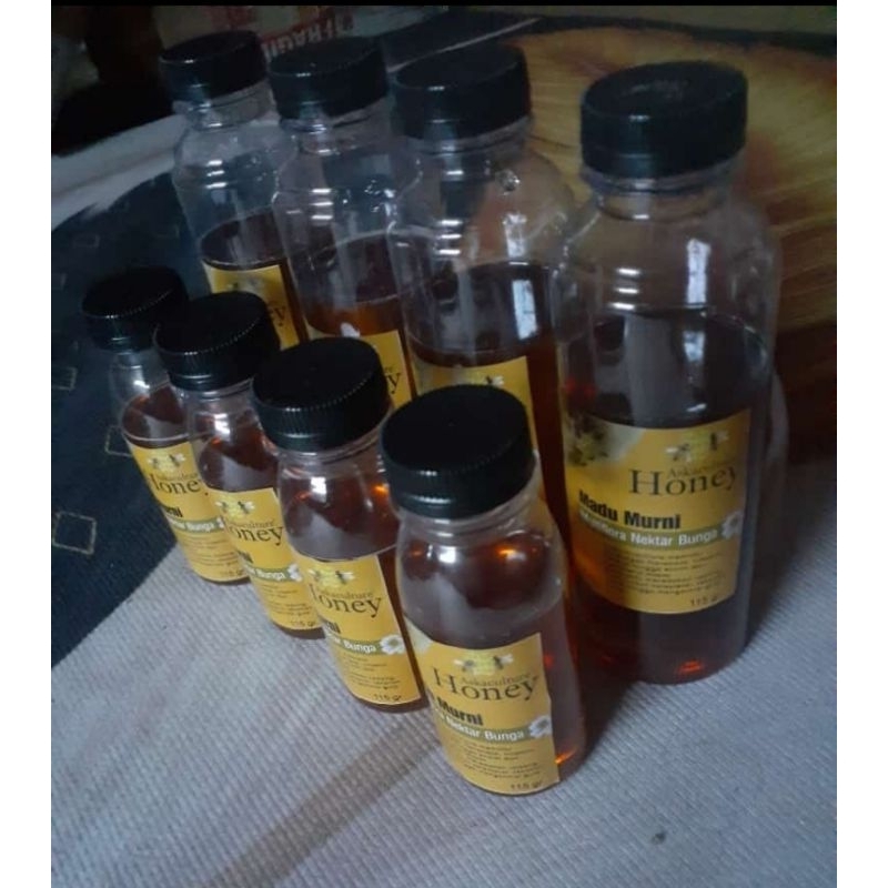 

Madu Murni Mentah Multiflora Asli Bergaransi kemasan 115gr. P-IRT 2073210020590-28