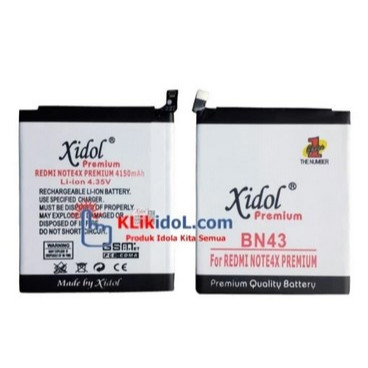 Meimeila Baterai Xidol Redmi Note 4X Bn43