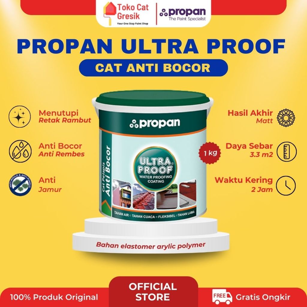 CAT TEMBOK WATERPROOFING PROPAN ULTRAPROOF 1KG CAT ANTI BOCOR